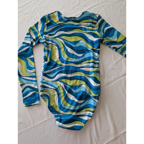 Michael Kors Surf 1 Piece Long Sleeve Bathing Suit Paddle Swimsuit W/Rash Guard - Picture 4 of 4